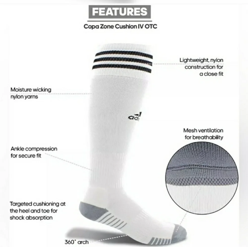 ADIDAS Copa Zone Cushion IV Soccer OTC Socks